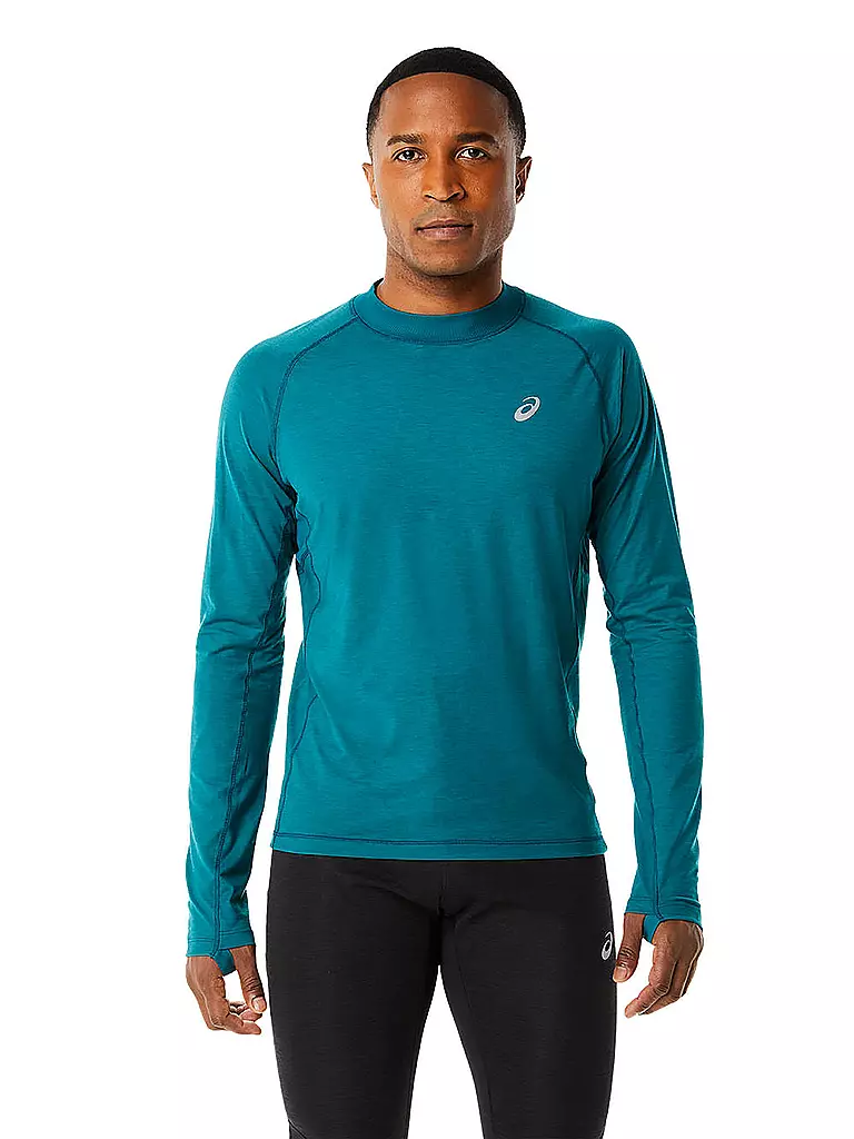 ASICS Herren Laufshirt Winter Run LS Top petrol